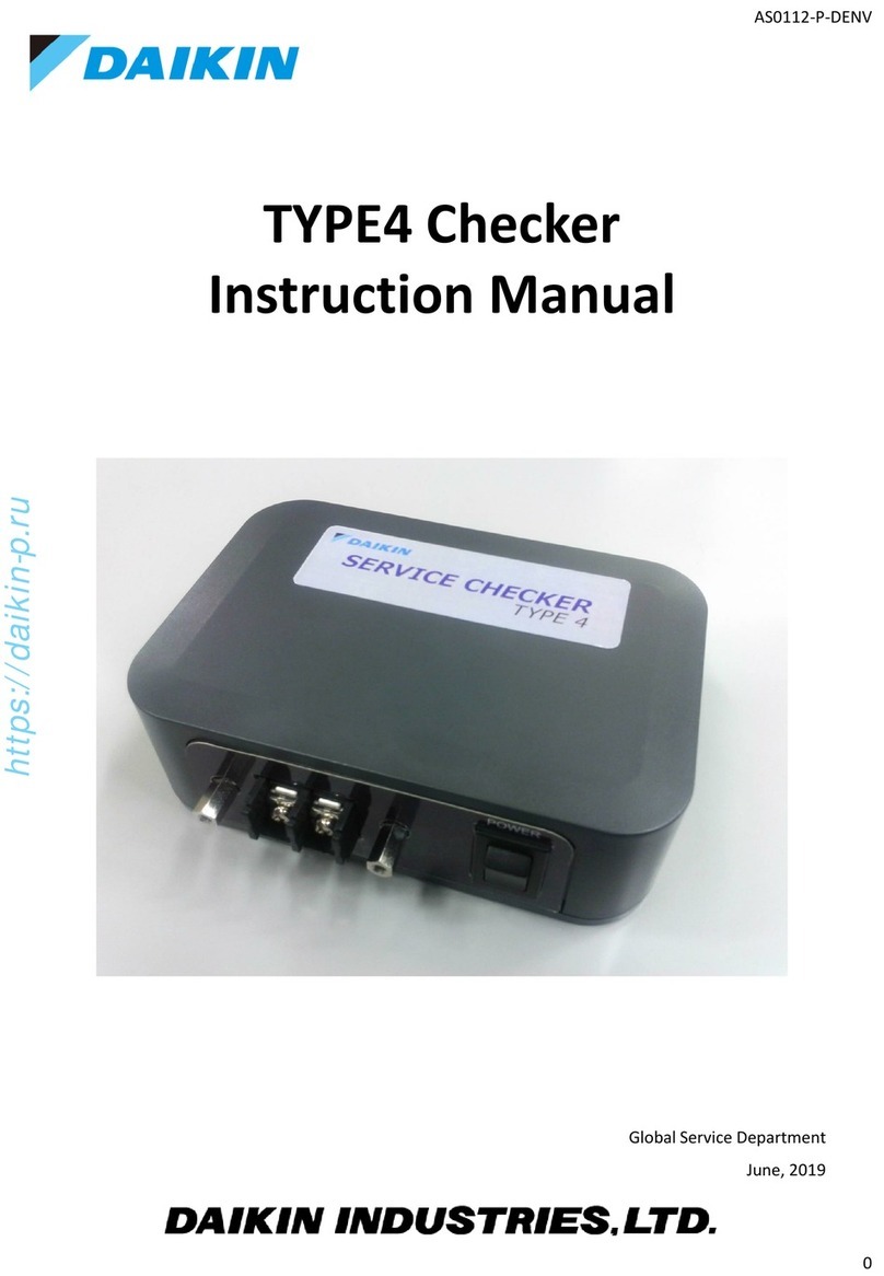 Daikin TYPE4 Checker instruction manual