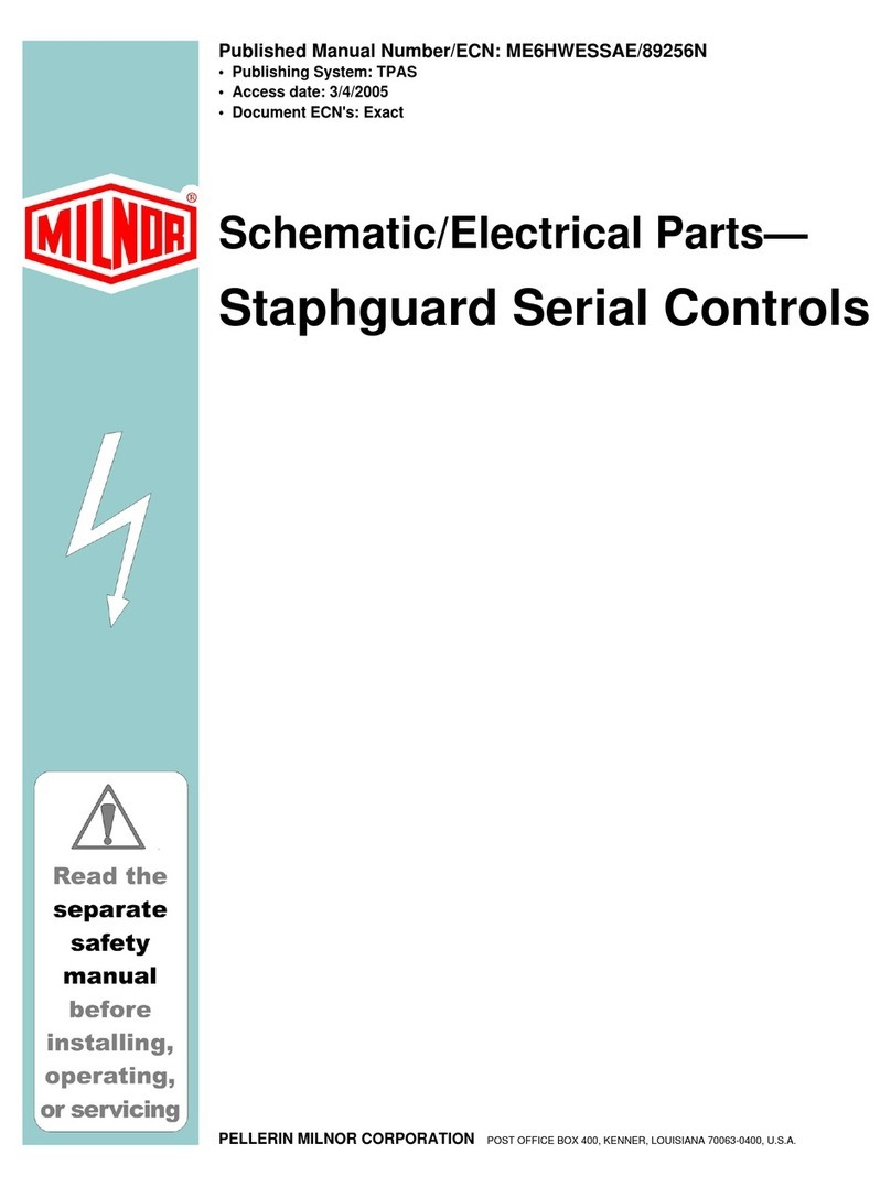 Milnor Staphguard 42026 QHP Schematic/Electrical Parts