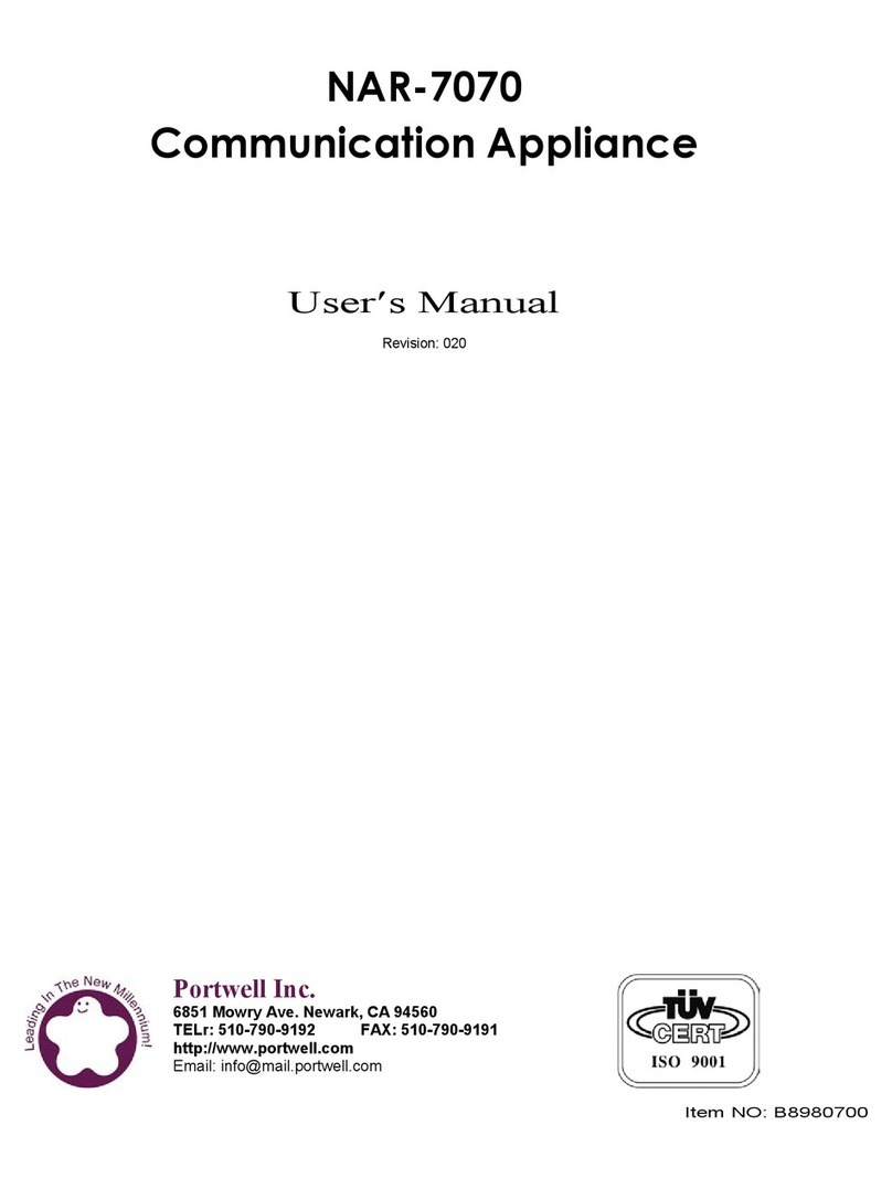 Portwell NAR-7070 user manual