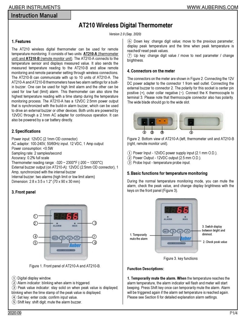 Auber Instruments AT210 User manual