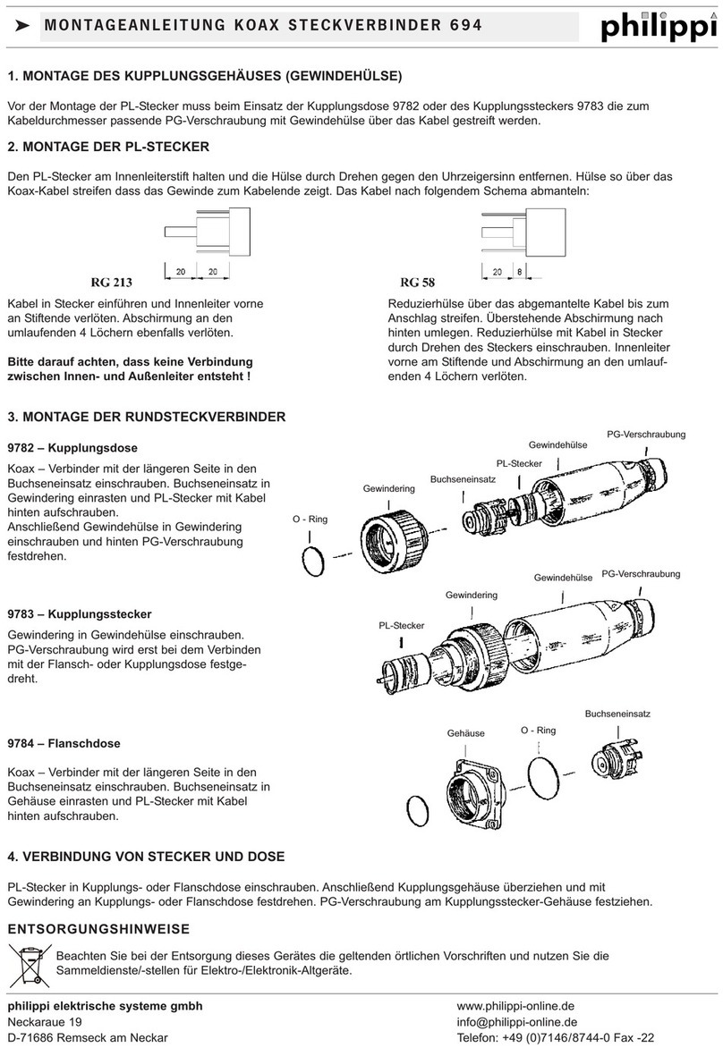 philippi KOAX 694 Assembling manual
