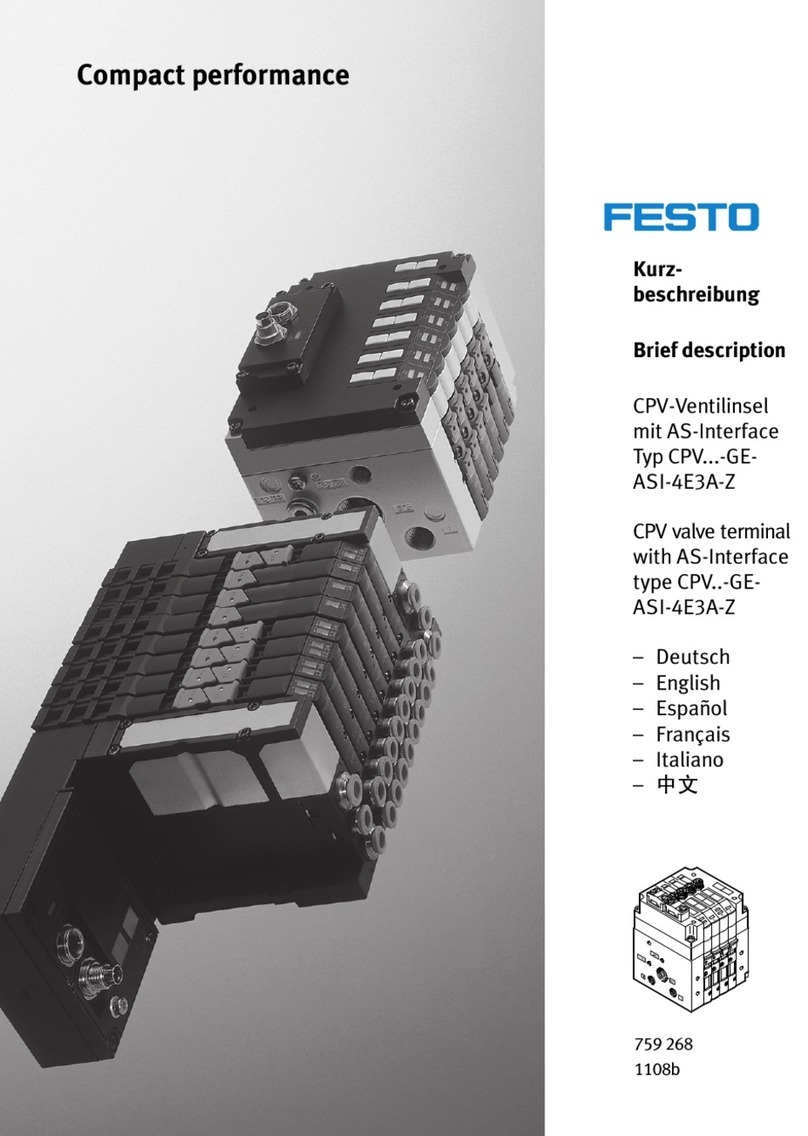 Festo CPV GE-ASI-4E3A-Z Series Parts list manual