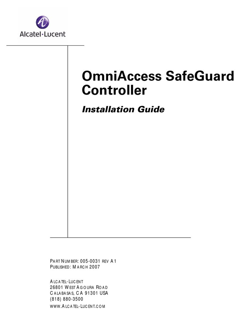 Alcatel-Lucent OmniAccess SafeGuard User manual