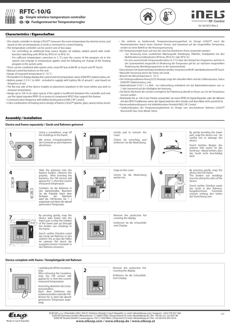 Elko iNels RFTC-10/G manual