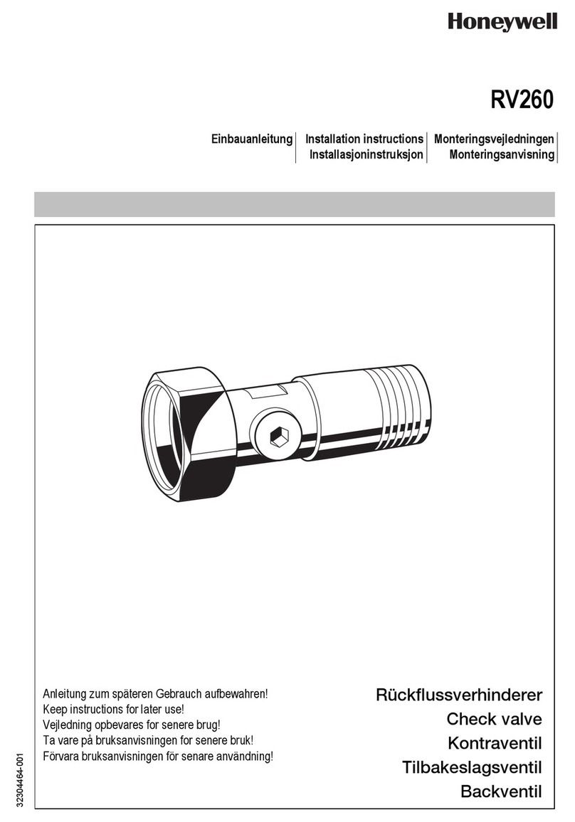 Honeywell RV260 Series User manual