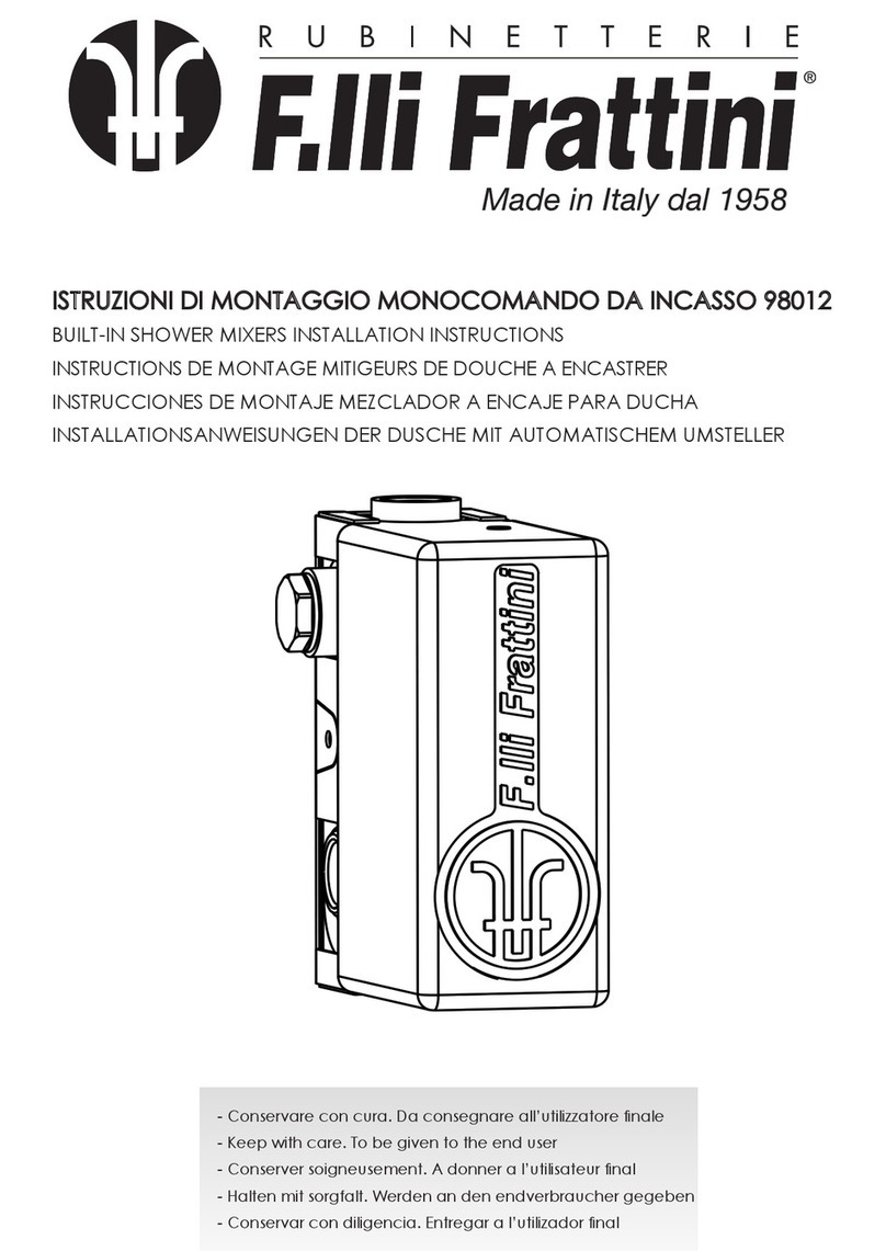 F.lli Frattini 98012 installation instructions F.lli Frattini 98012 installation instructions
