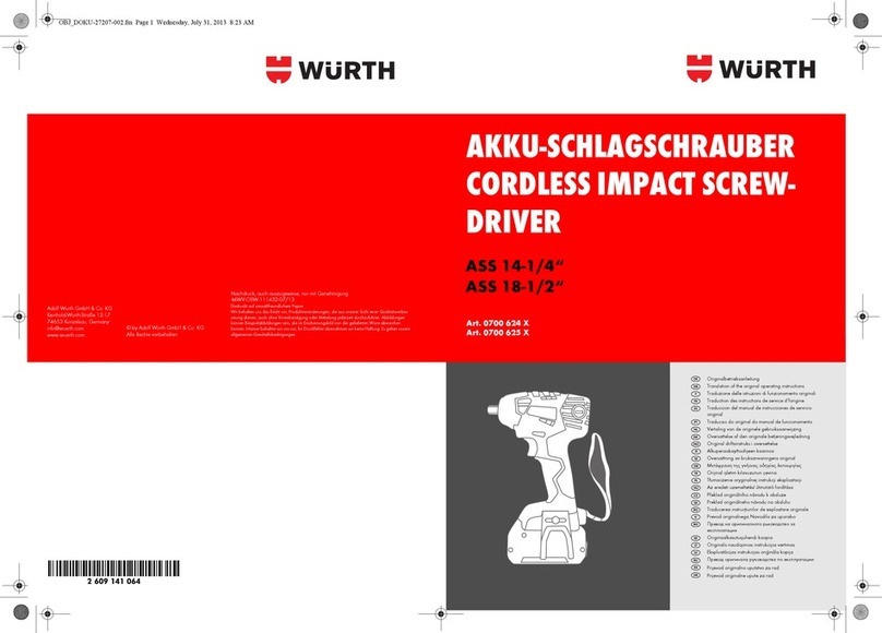 Würth ASS 14-1/4" Translation of the original operating instructions