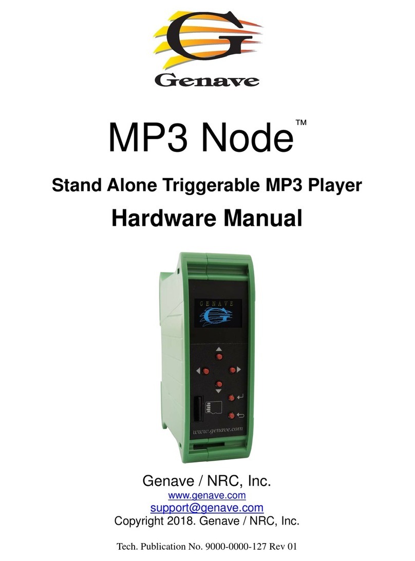 Genave MP3 Node Hardware manual
