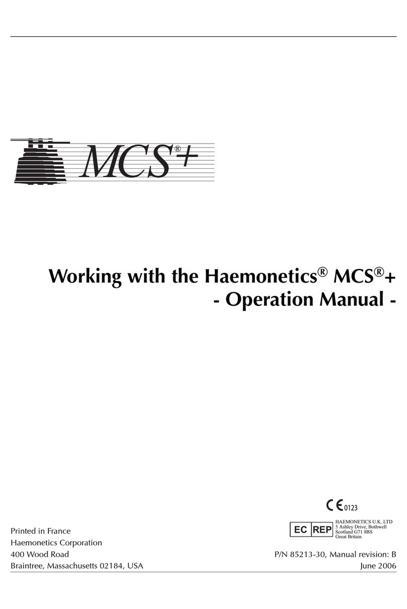Haemonetics MCS+ User manual