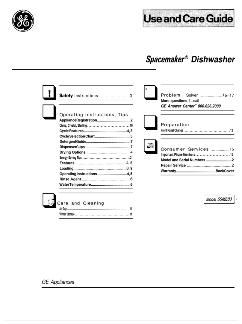 GE Spacemaker User manual