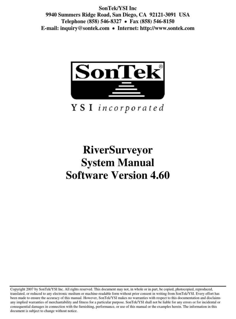 YSI SonTek RiverSurveyor System manual