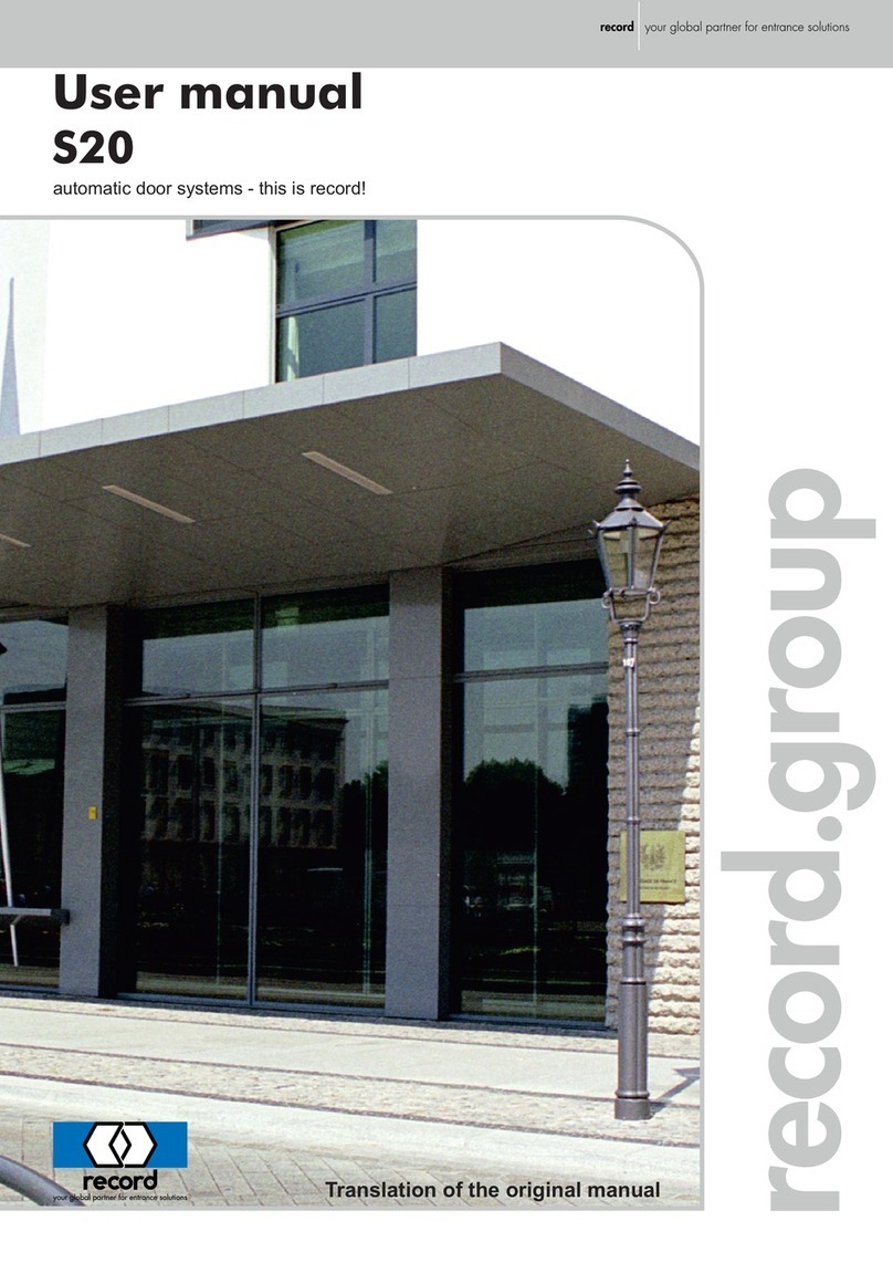 Record S20 Series User manual