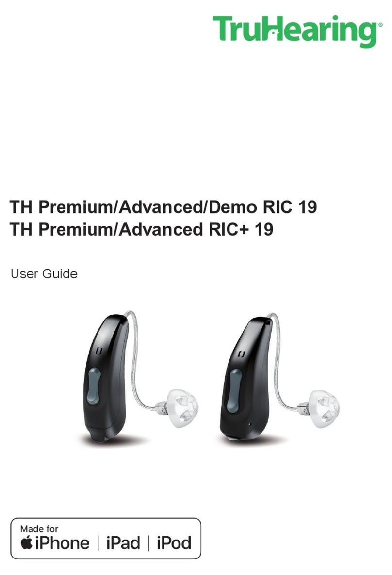 TruHearing TH Premium/Advanced/Demo RIC 19 user guide