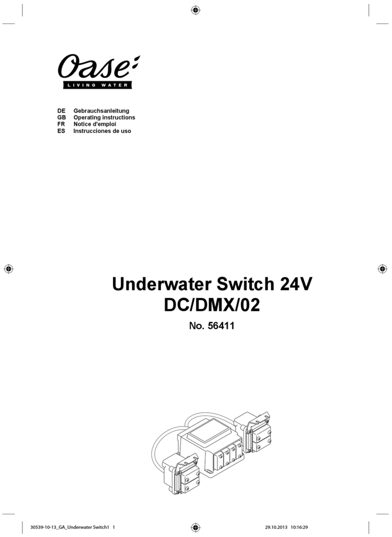Oase Underwater Switch 24V DC/DMX/02 operating instructions