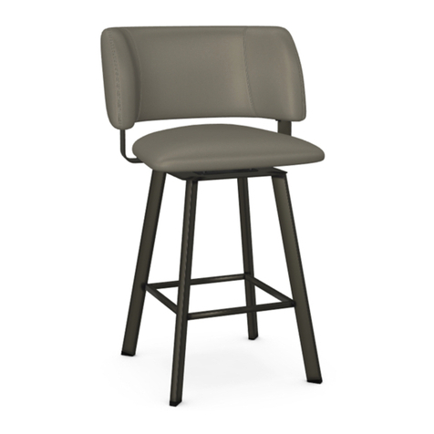 Amisco Easton Oyster/Oxidado Swivel Counter Stool... Assembly