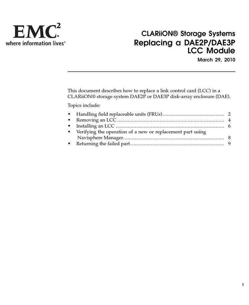 EMC CLARiiON DAE2P Replacing Manual