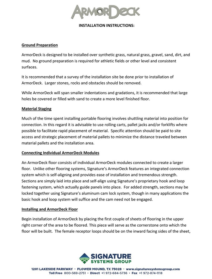 Signature Systems Group ArmorDeck User manual