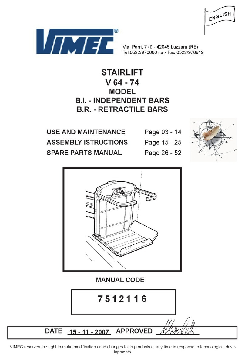 vimec V64-74 B.I. User manual