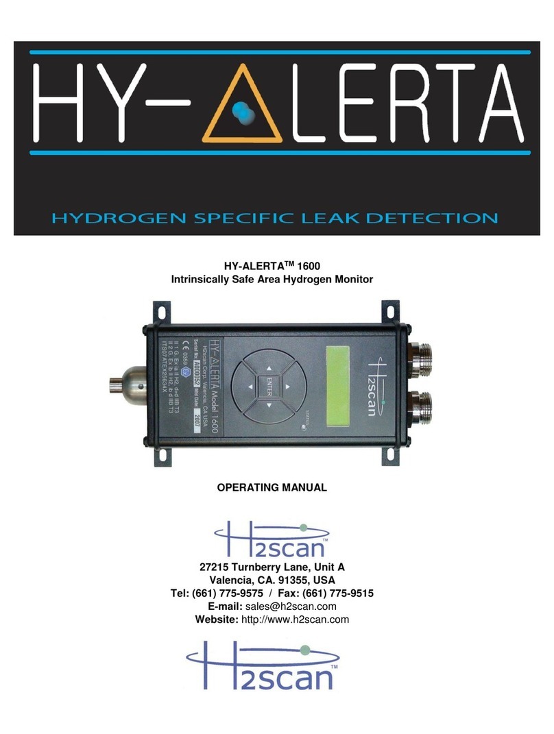 H2Scan HY-ALERTA 1600 operating manual