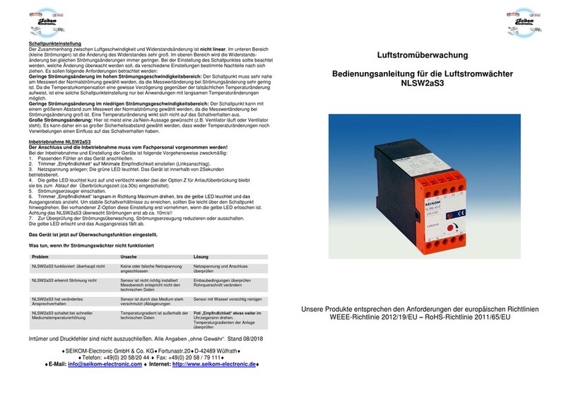 Seikom Electronic NLSW2aS3 User manual