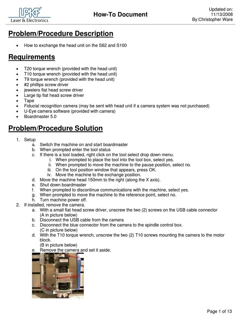 LPKF ProtoMat S62 Service manual