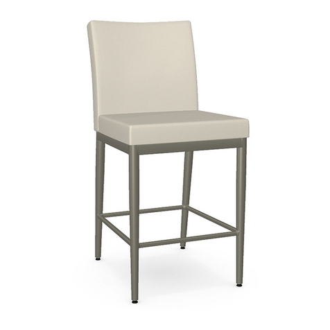 Amisco Amisco Monroe Oyster/Titanium Fixed Counter Stool... User manual