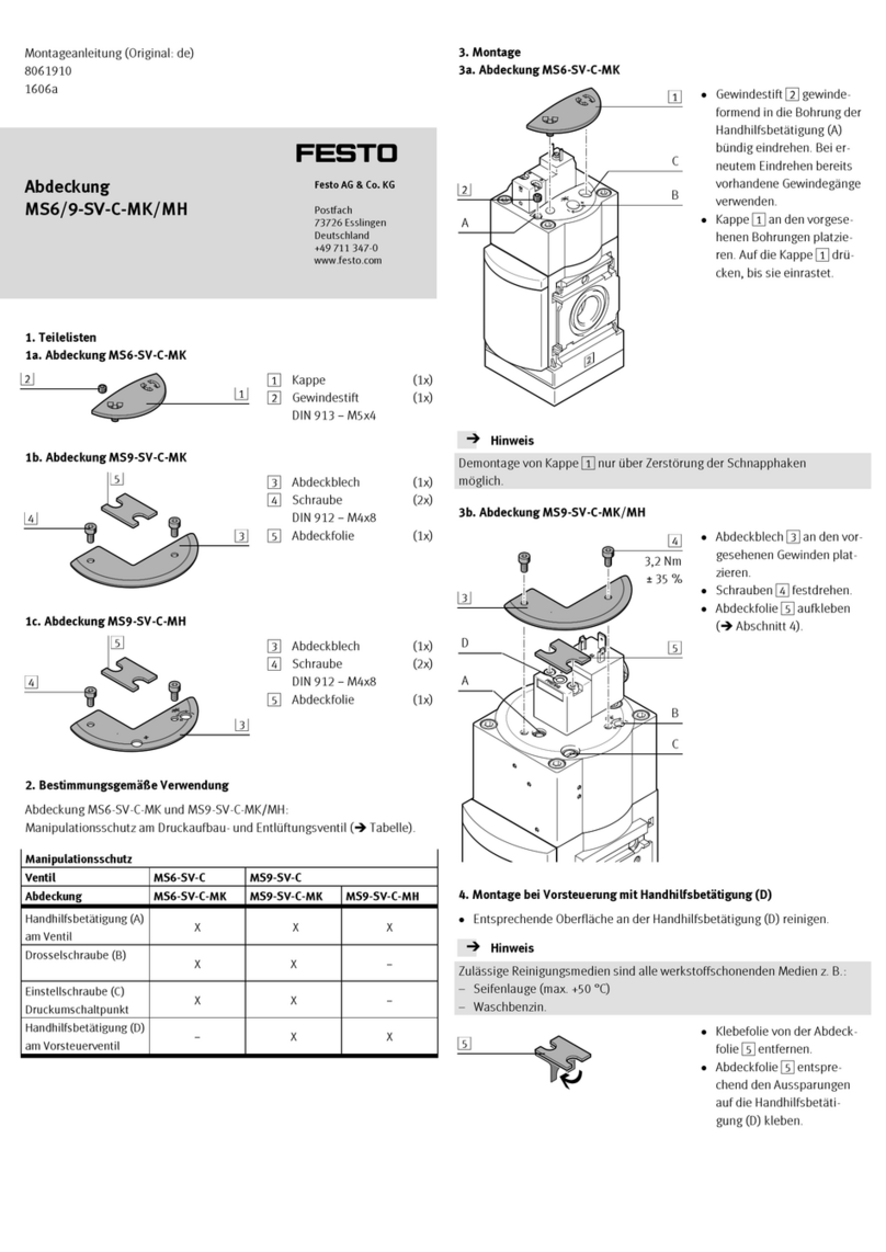 Festo MS6-SV-C-MK User manual