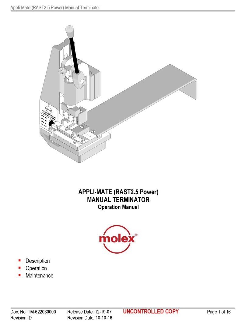 molex Appli-Mate RAST 2.5 Power Operation manual