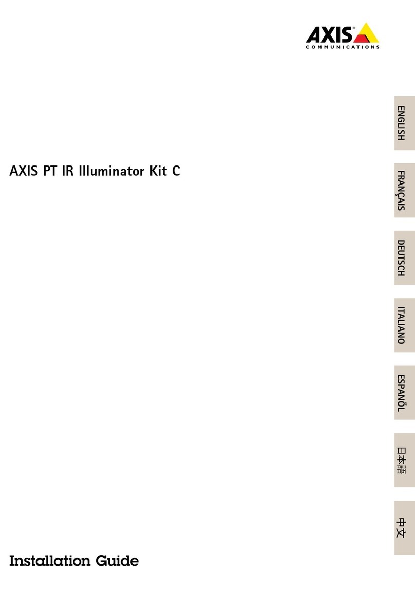 Axis PT IR Illuminator Kit C installation guide Axis PT IR Illuminator Kit C installation guide