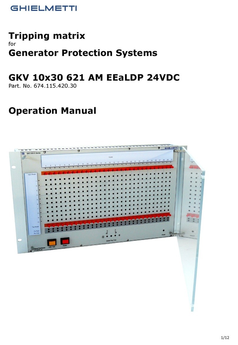 GHIELMETTI GKV 10x30 621 AM EEaLDP 24VDC Operation manual