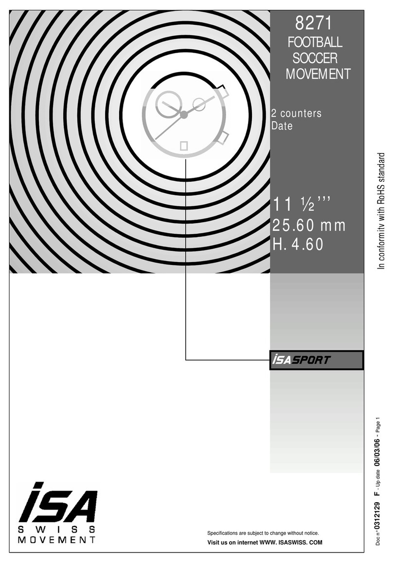 ISA SPORT 8271 Instruction booklet
