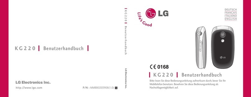 LG KG220 User manual
