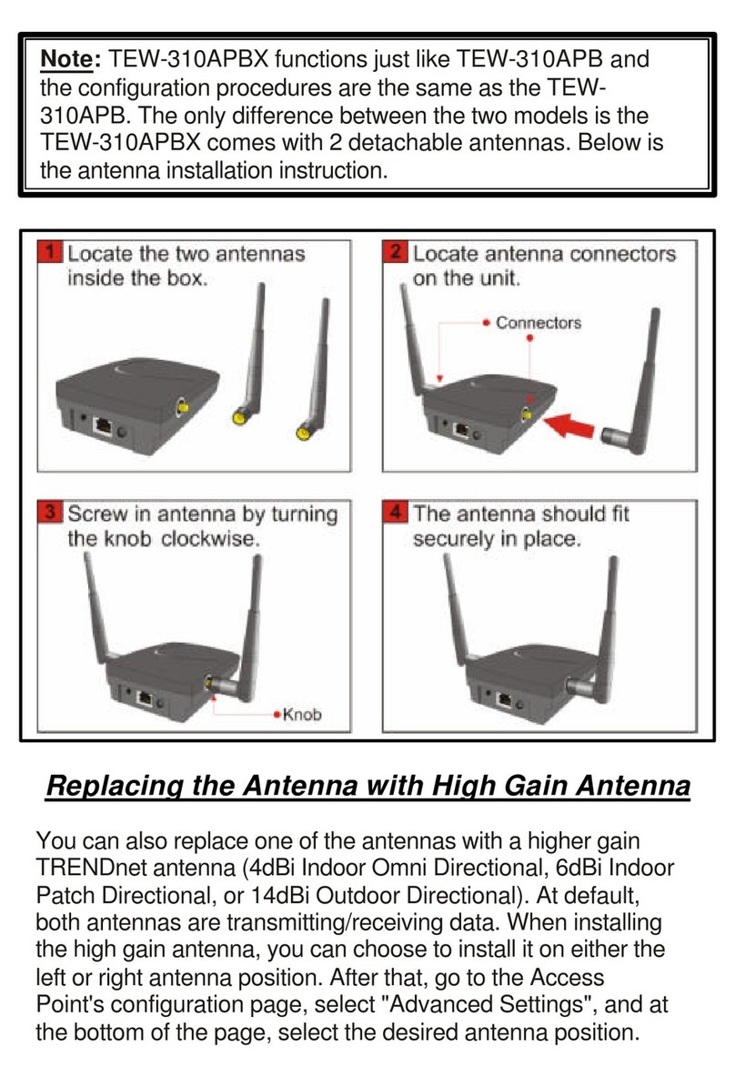 TRENDnet TEW-310APB Quick User Installation Guide TRENDnet TEW-310APB Quick User Installation Guide