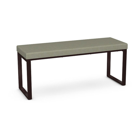 Amisco Dryden 44" Seaside/Oxidado Bench 30409-52/DV Assembly Amisco Dryden 44" Seaside/Oxidado Bench 30409-52/DV Assembly