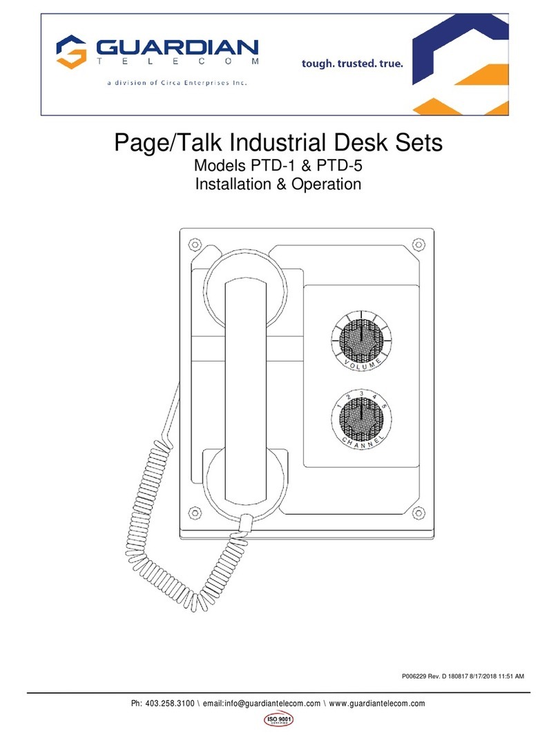 Guardian PTD-1 Installation & operation Guardian PTD-1 Installation & operation