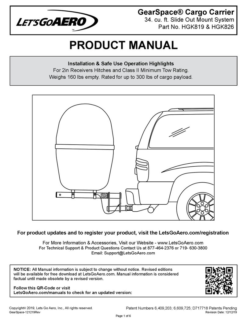 Let's Go Aero GearSpace HGK819 User manual