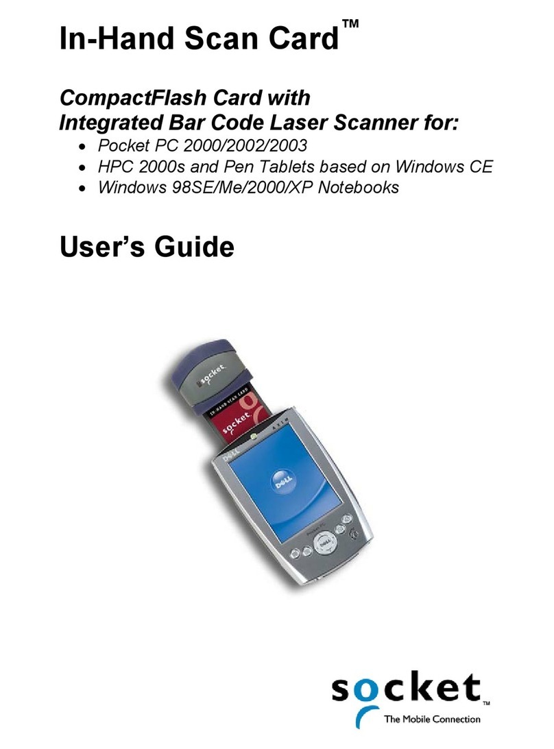 Socket In-Hand Scan Card User manual