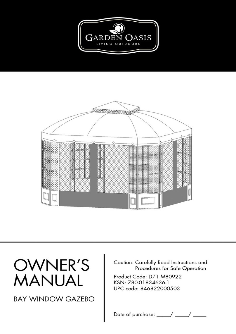 Garden Oasis D71 M80922 owner's manual