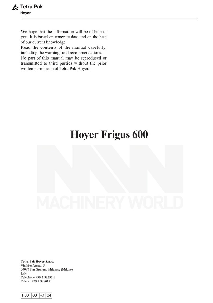 Tetra Pak Hoyer Frigus 600 manual