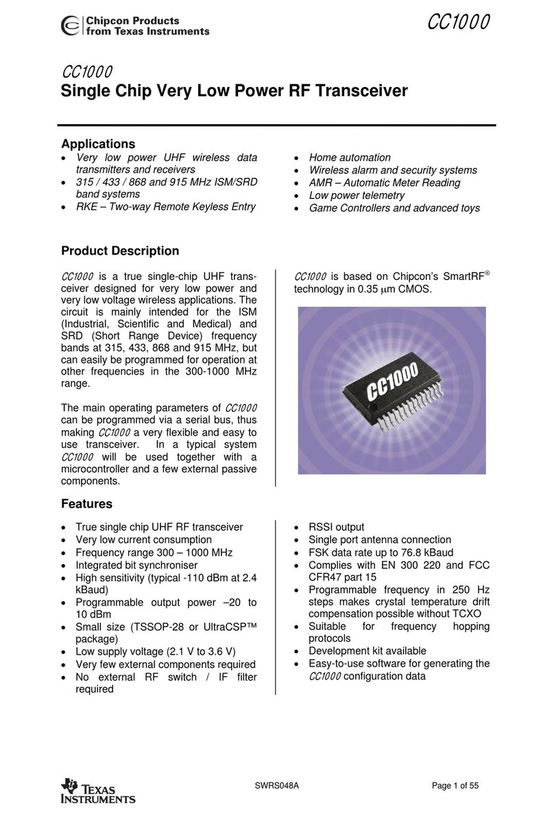Chipcon CC1000 manual