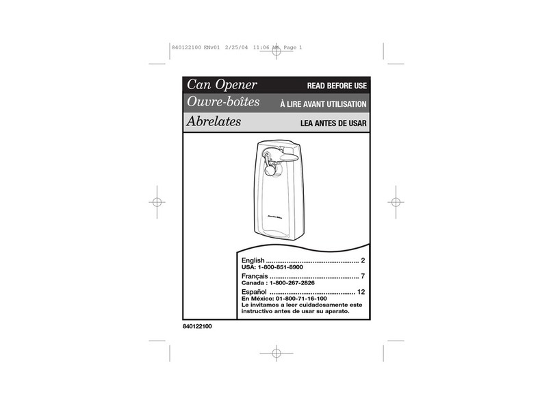 Hamilton Beach Proctor Silex 75288 Read before use