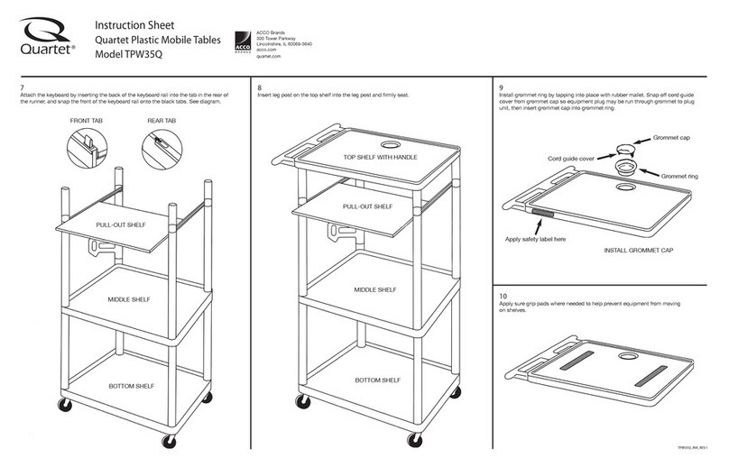 ACCO Brands Quartet TPW35Q instruction sheet