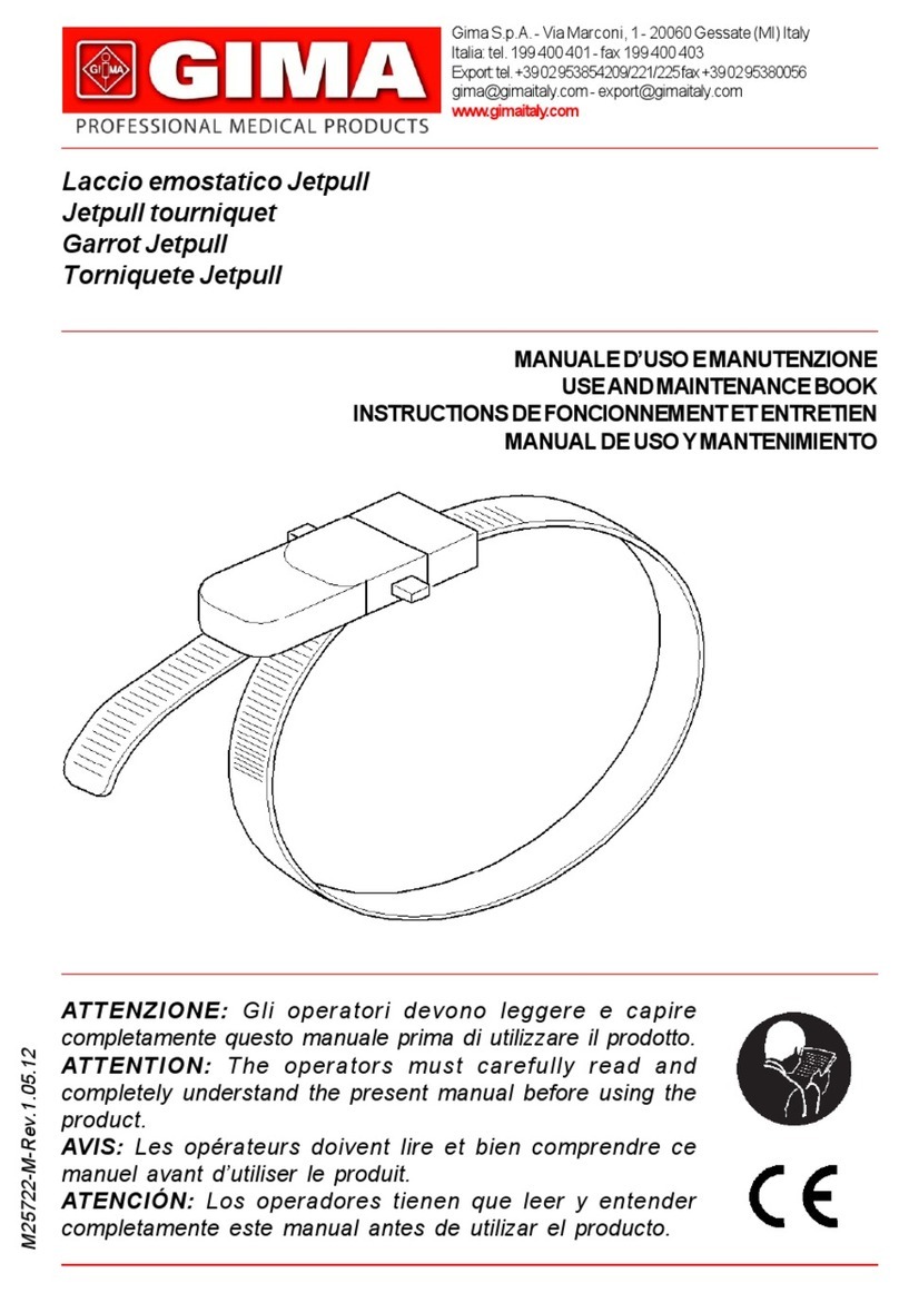 Gima Jetpull tourniquet Parts list manual Gima Jetpull tourniquet Parts list manual