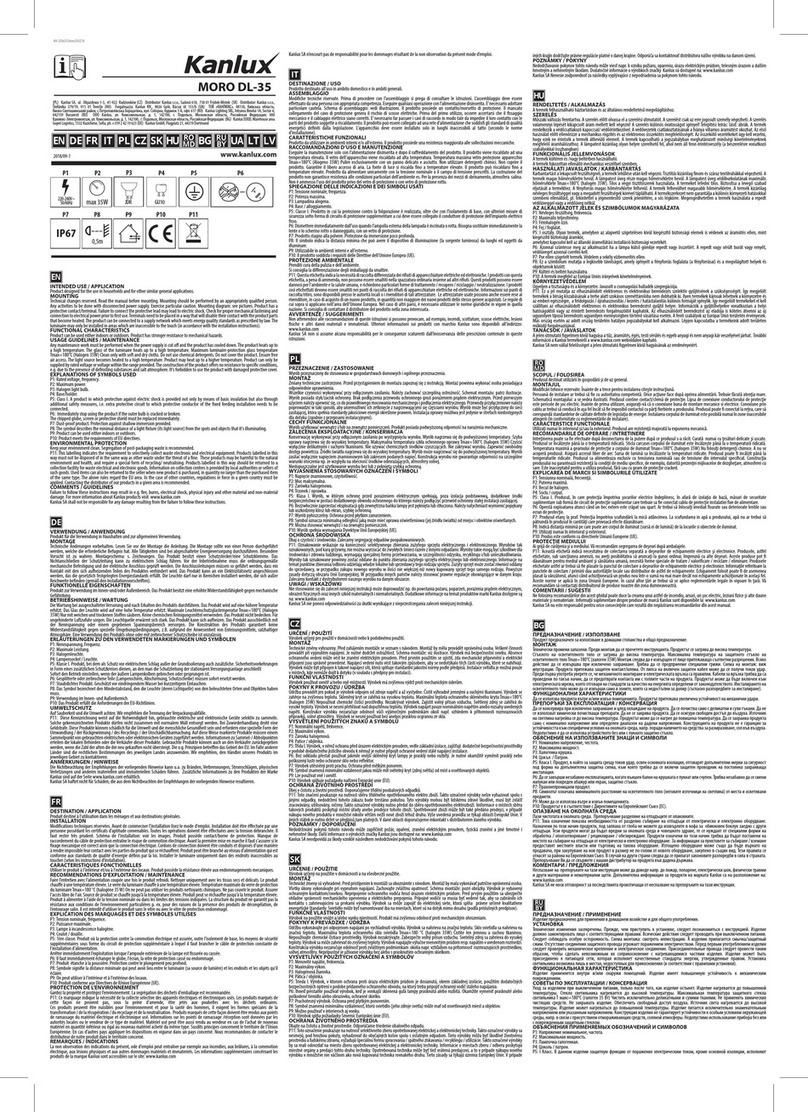 Kanlux MORO DL-35 manual