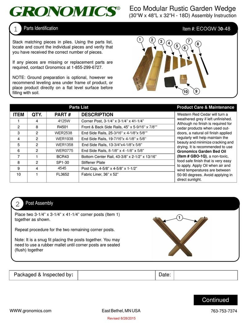 Gronomics ECOGW 30-48 User manual