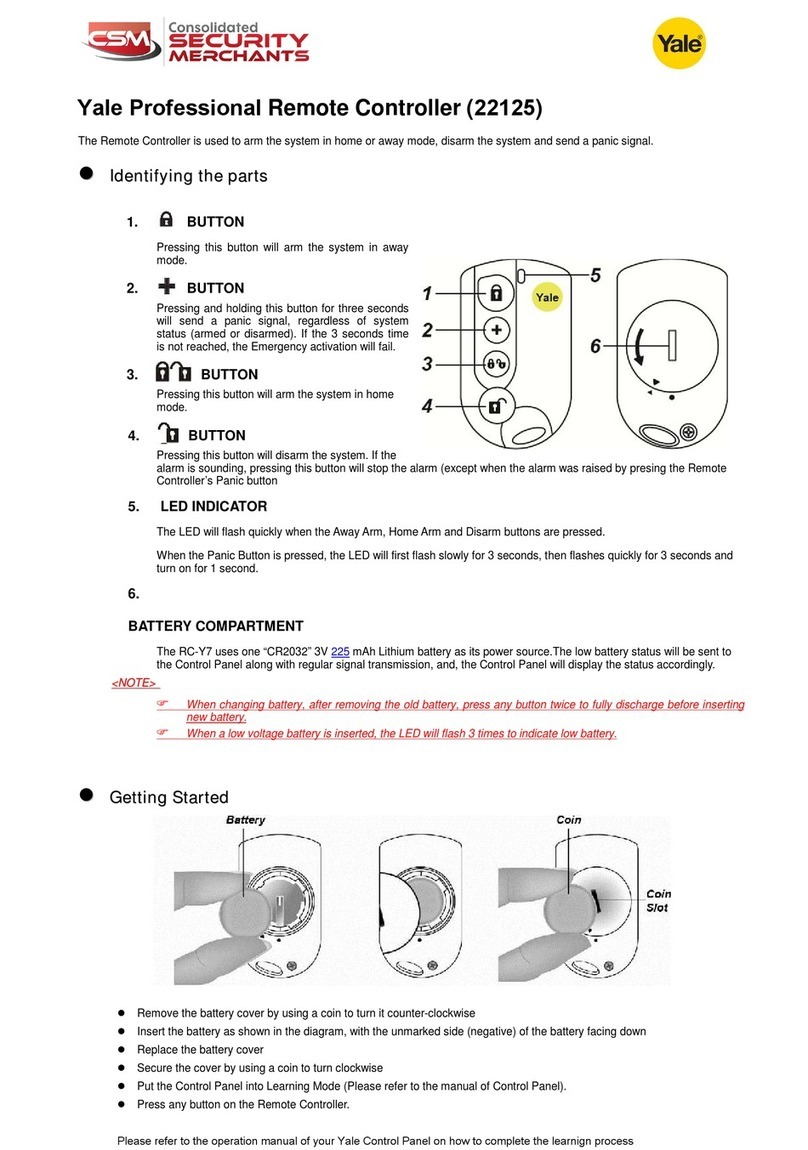 Yale 22125 manual