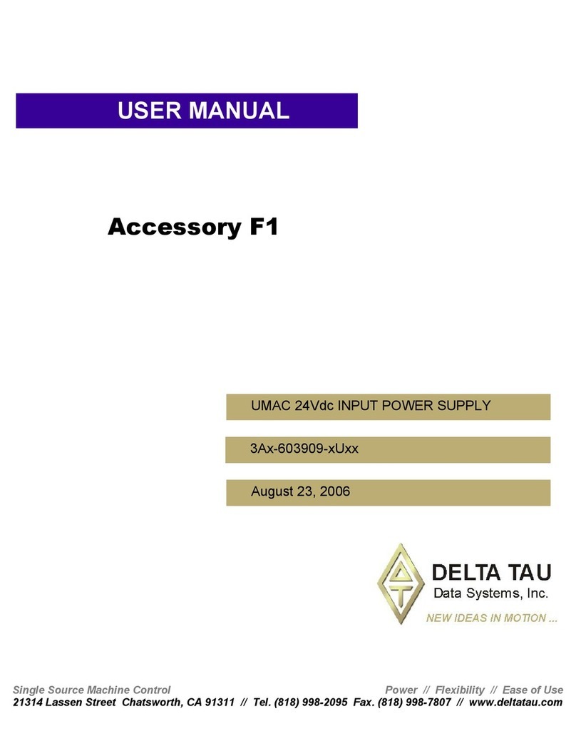Delta Tau Accessory F1 user manual