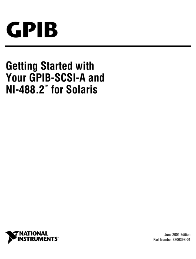 National Instruments GPIB-SCSI-A User manual