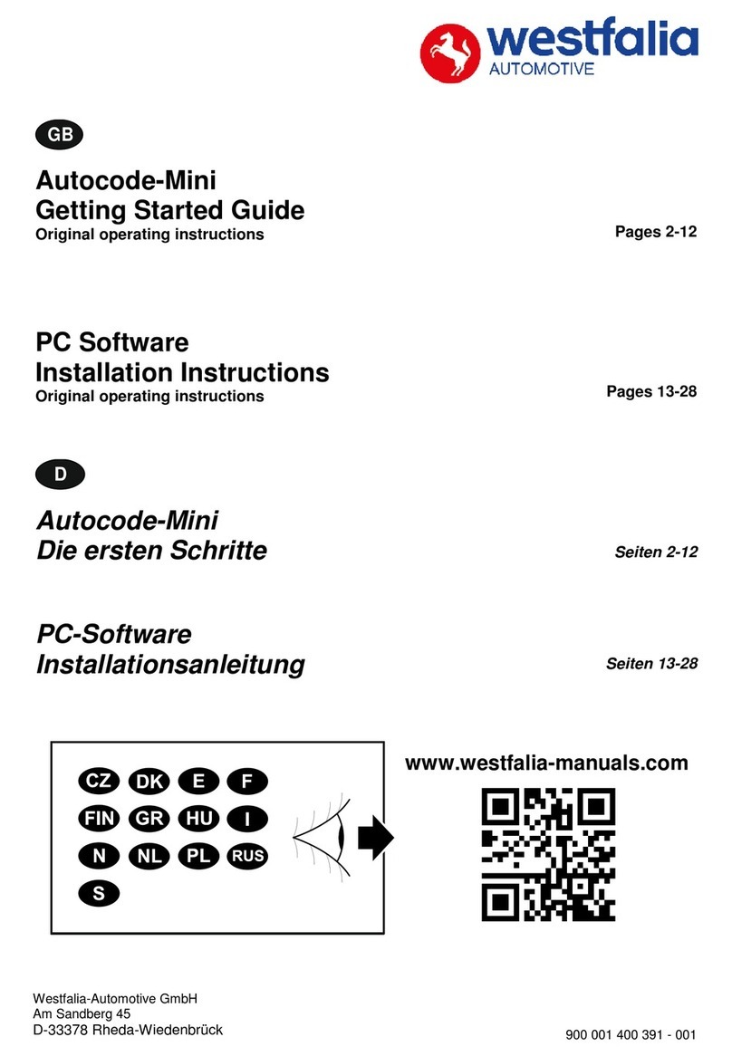 Westfalia Automotive Autocode-Mini User manual