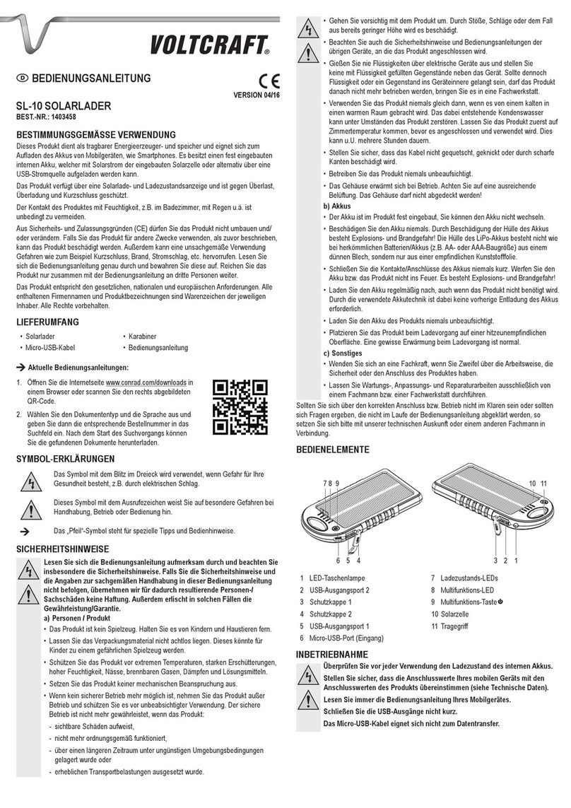 VOLTCRAFT SL-10 User manual